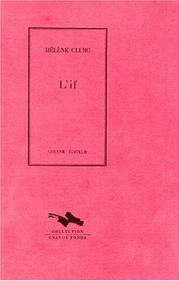 Cover of: L'if (Collection Grands fonds)