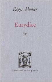 Cover of: Eurydice by Roger Munier, Roger Munier