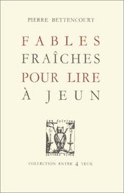 Cover of: Fables fraîches pour lire à jeun