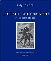 Cover of: Le comte de Chambord et les siens en exil: album