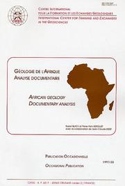 Cover of: Géologie de l'Afrique analyse documentaire =: African geology documentary analysis
