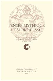 Cover of: Pensée mythique et surréalisme