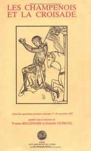 Cover of: Les champenois et la croisade by Journées rémoises (4th 1987 Université de Reims)