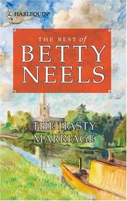 Cover of: The Hasty Marriage by Betty Neels