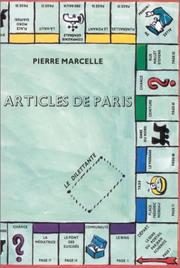 Cover of: Articles de Paris