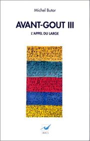 Avant-goût III by Michel Butor