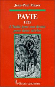 Cover of: Pavie 1525 by Jean-Paul Mayer