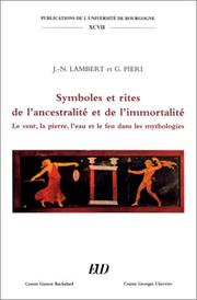Cover of: Symboles et rites de l'ancestralité et de l'immortalité by J.-N Lambert