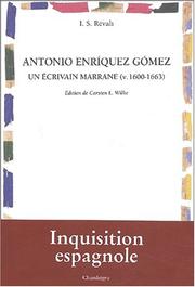 Cover of: Antonio Enríquez Gómez: un écrivain marrane, v. 1600-1663