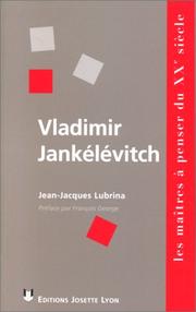 Cover of: Vladimir Jankélévitch: les dernières traces du maître
