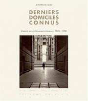 Cover of: Derniers domiciles connus: enquête sur les nouveaux logements, 1970-1990