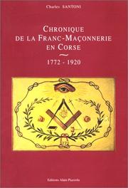 Cover of: Chronique de la Franc-maçonnerie en Corse by Charles Santoni