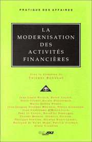 Cover of: La modernisation des activités financières