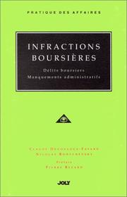 Infractions boursières by Claude Ducouloux-Favard