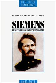 Cover of: Siemens by Michel, Andrée chargée de recherche historique.