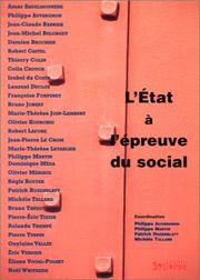Cover of: L' Etat à l'épreuve du social
