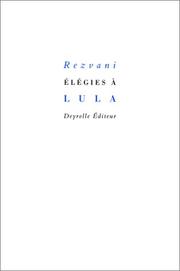 Cover of: Elégies à Lula