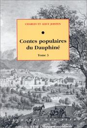 Cover of: Contes populaires du Dauphiné. by Charles Joisten