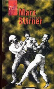 Cover of: Marx versus Stirner by Daniel Joubert