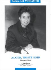 Cover of: Alger, triste soir