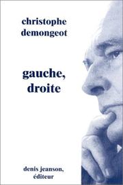 Cover of: Gauche, droite by Christophe Demongeot, Christophe Demongeot