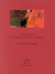 Cover of: Gauguin: L'autre cote du paysage