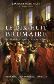 Cover of: Le dix-huit brumaire et autres écrits sur Napoléon