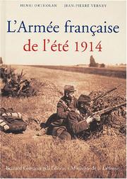 Cover of: L' armée française de l'été 1914