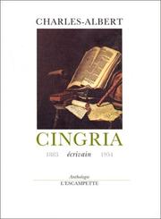 Cover of: Anthologie de Charles-Albert Cingria by Charles Albert Cingria