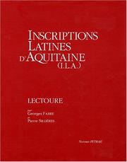 Cover of: Inscriptions latines d'Aquitaine (ILA): Lectoure