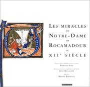 Cover of: Les miracles de Notre-Dame de Rocamadour au XIIe siècle