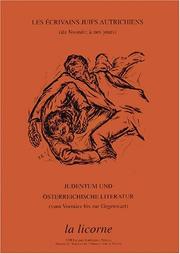 Cover of: Les écrivains juifs autrichiens du Vormärz à nos jours = by textes réunis et présentés par Jürgen Doll.