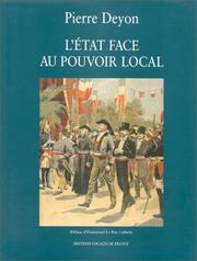 Cover of: L' Etat face au pouvoir local: un autre regard sur l'histoire de France