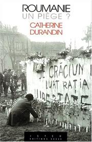 Cover of: Roumanie, un piège?