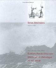 Cover of: Ecriture, parole, discours by sous la direction d'Alain Vaillant.