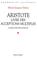 Cover of: Aristote, livre des acceptions multiples