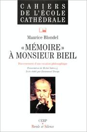 Cover of: Une vocation pour la philosophie by Maurice Blondel