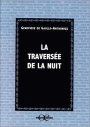 Cover of: La traversée de la nuit