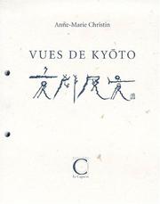 Cover of: Vues de Kyōto