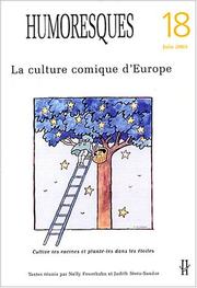 Cover of: La culture comique d'Europe