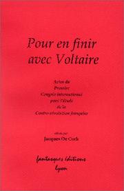 Cover of: Pour en finir avec Voltaire by 