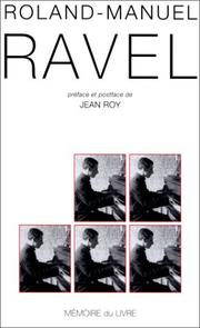 Cover of: Ravel by Roland-Manuel