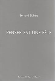 Cover of: Penser est une fête