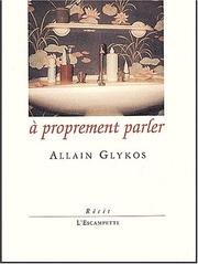Cover of: A proprement parler