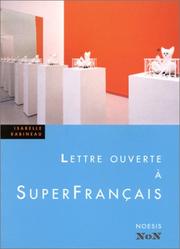 Lettre à Superfrançais by Isabelle Rabineau