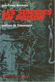 Cover of: Les suicidés en prison