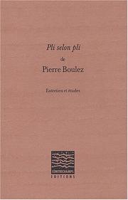 Cover of: Pli selon pli de Pierre Boulez by 