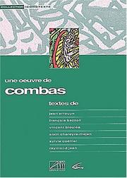 Cover of: Une Œuvre de Combas