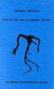 Cover of: Pour en finir avec le jugement de Dieu by Antonin Artaud