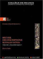 Recueil des inscriptions royales saïtes by Olivier Perdu